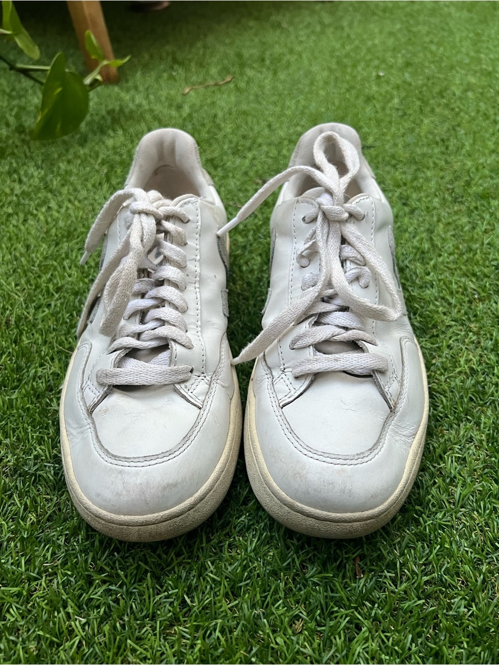Veja White Leather Sneakers